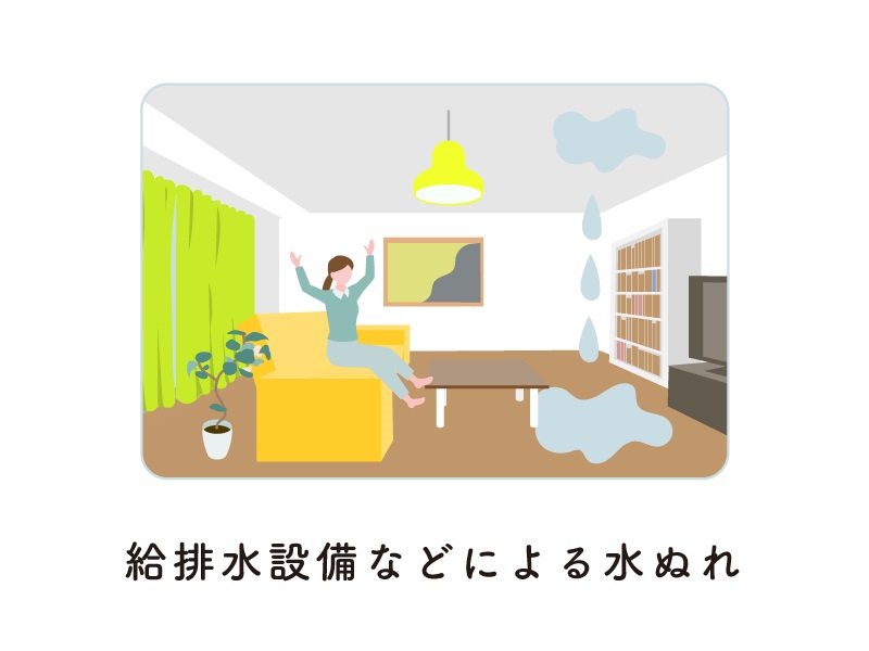 給排水設備などによる水ぬれ