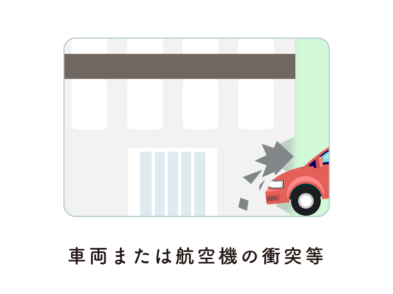 車両または航空機の衝突等